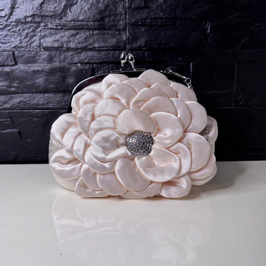 Clutch flor beige